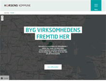 Tablet Screenshot of erhvervsgrunde.horsens.dk